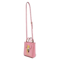 Gucci GUCCI Handbag Bananya Tote Banana Bolt Inazuma Pastel Shoulder Bag Light Pink 671623 Women's