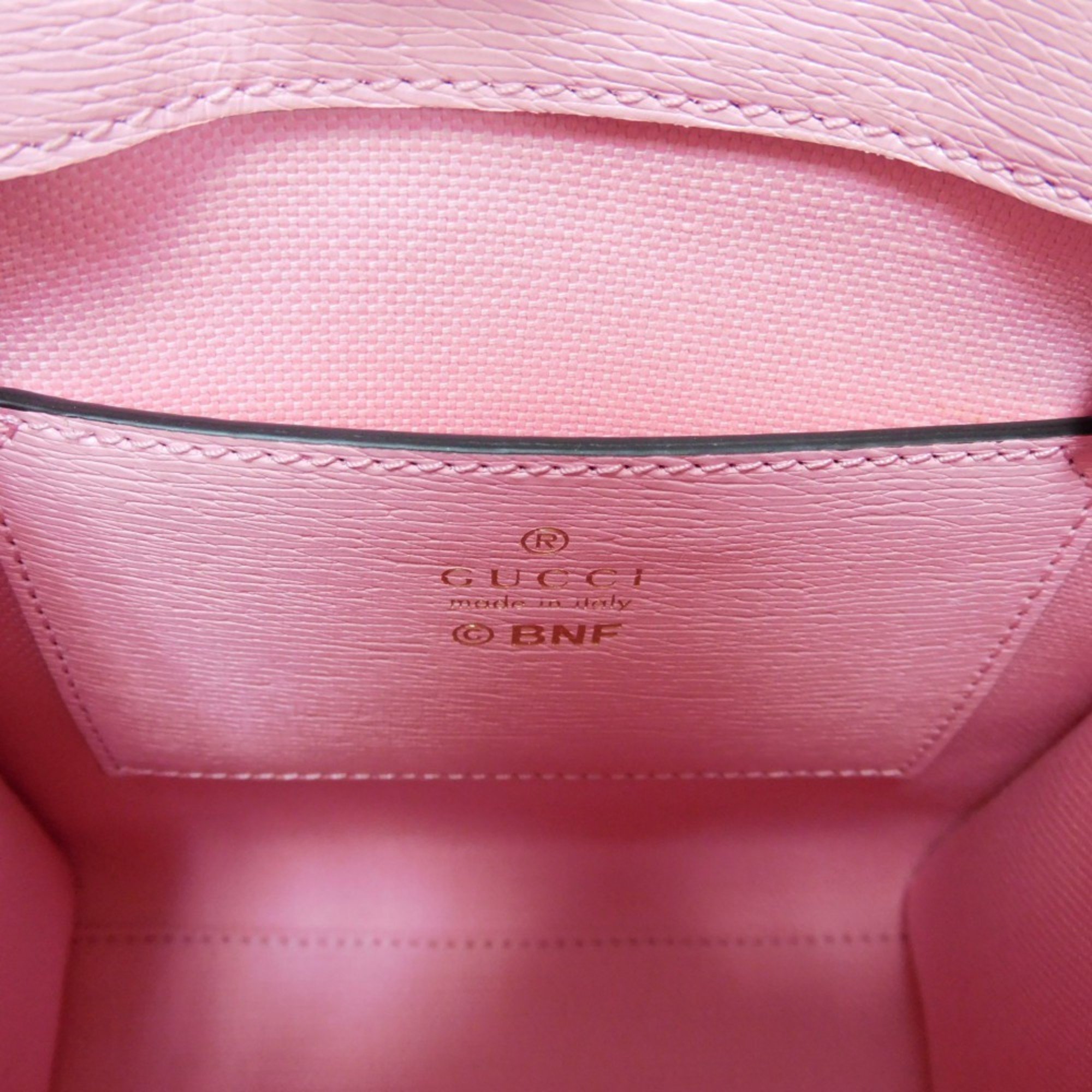 Gucci GUCCI Handbag Bananya Tote Banana Bolt Inazuma Pastel Shoulder Bag Light Pink 671623 Women's