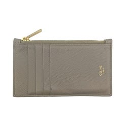 CELINE Card Case Coin Beige Women's