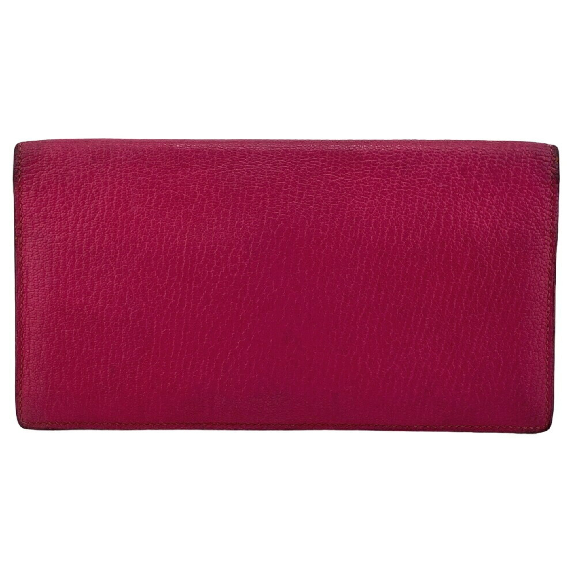 HERMES Evelyn Wallet 2010 Billfold Pink Ladies