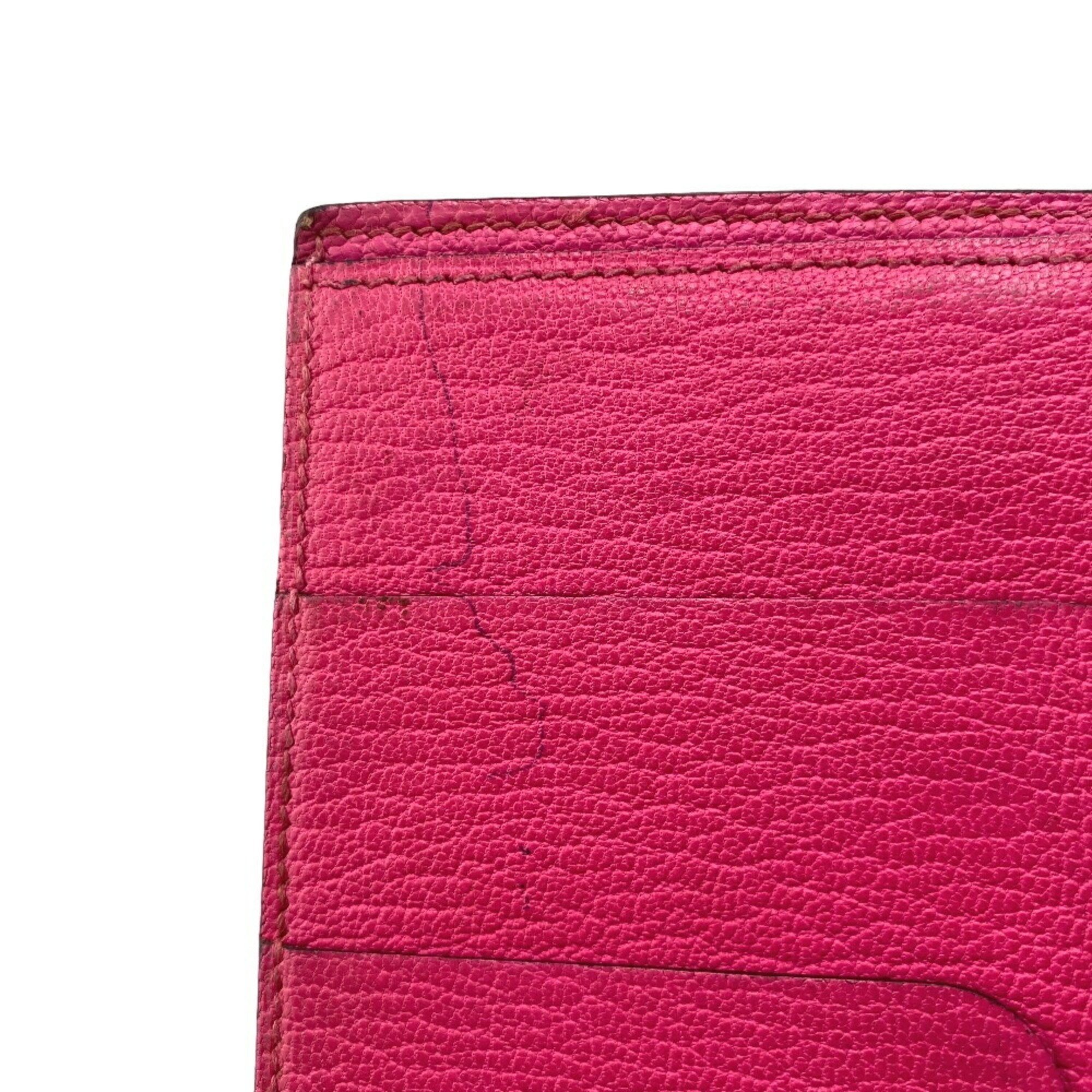 HERMES Evelyn Wallet 2010 Billfold Pink Ladies