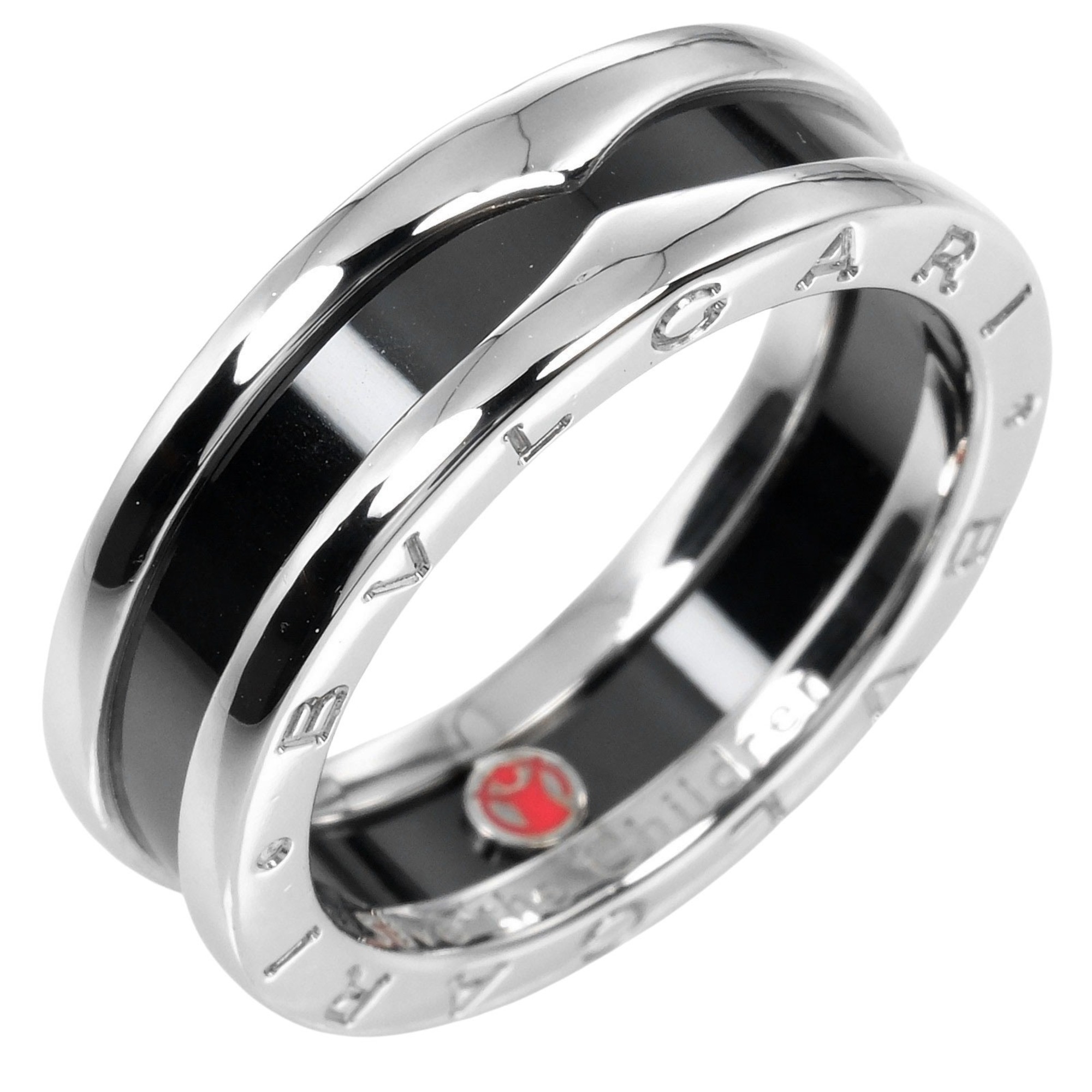 BVLGARI B.ZERO1 Save the Children Size 15.5 Ring Silver 925 Ceramic Approx. 6.12g