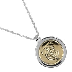 Tiffany TIFFANY&Co. T&C Coin Necklace Silver 925 K18YG Yellow Gold Approx. 14.6g