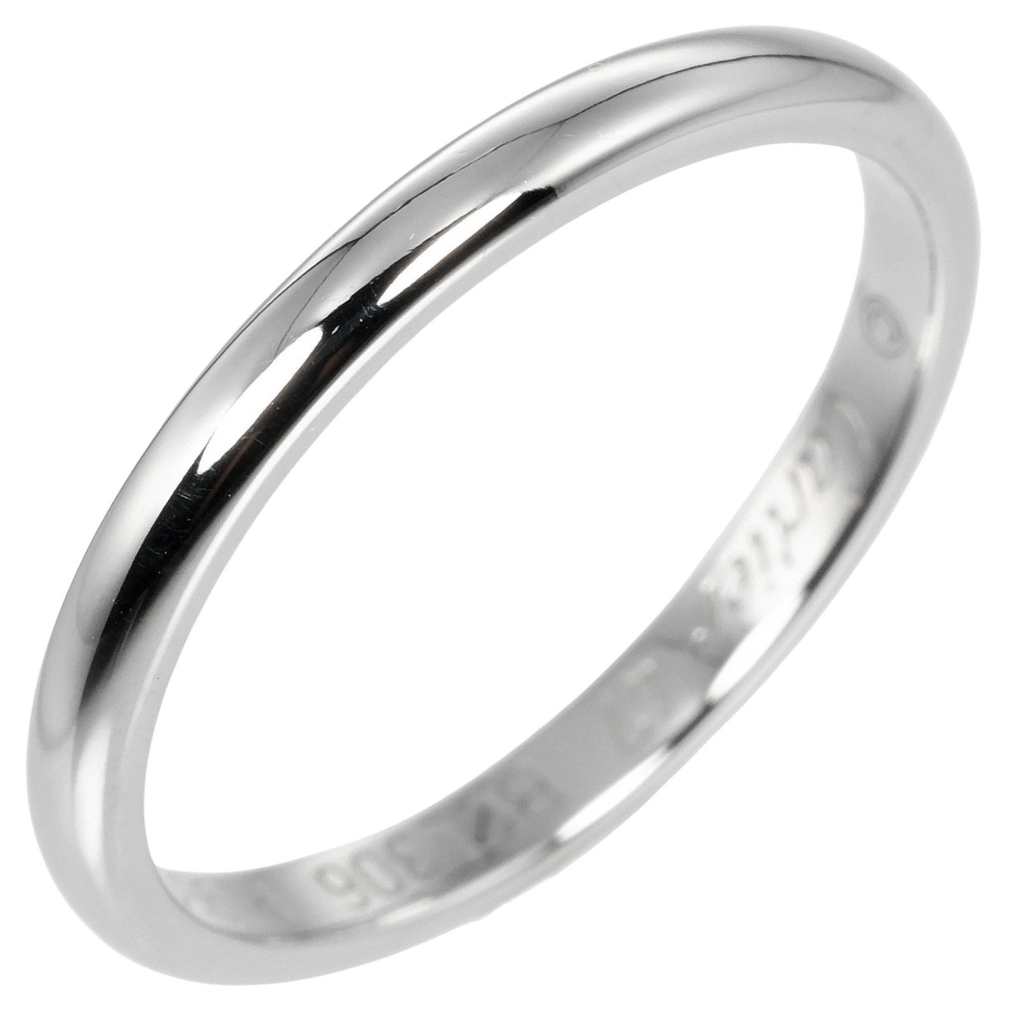 Cartier 1895 Wedding Ring Size 7 Pt950 Platinum Approx. 2.2g