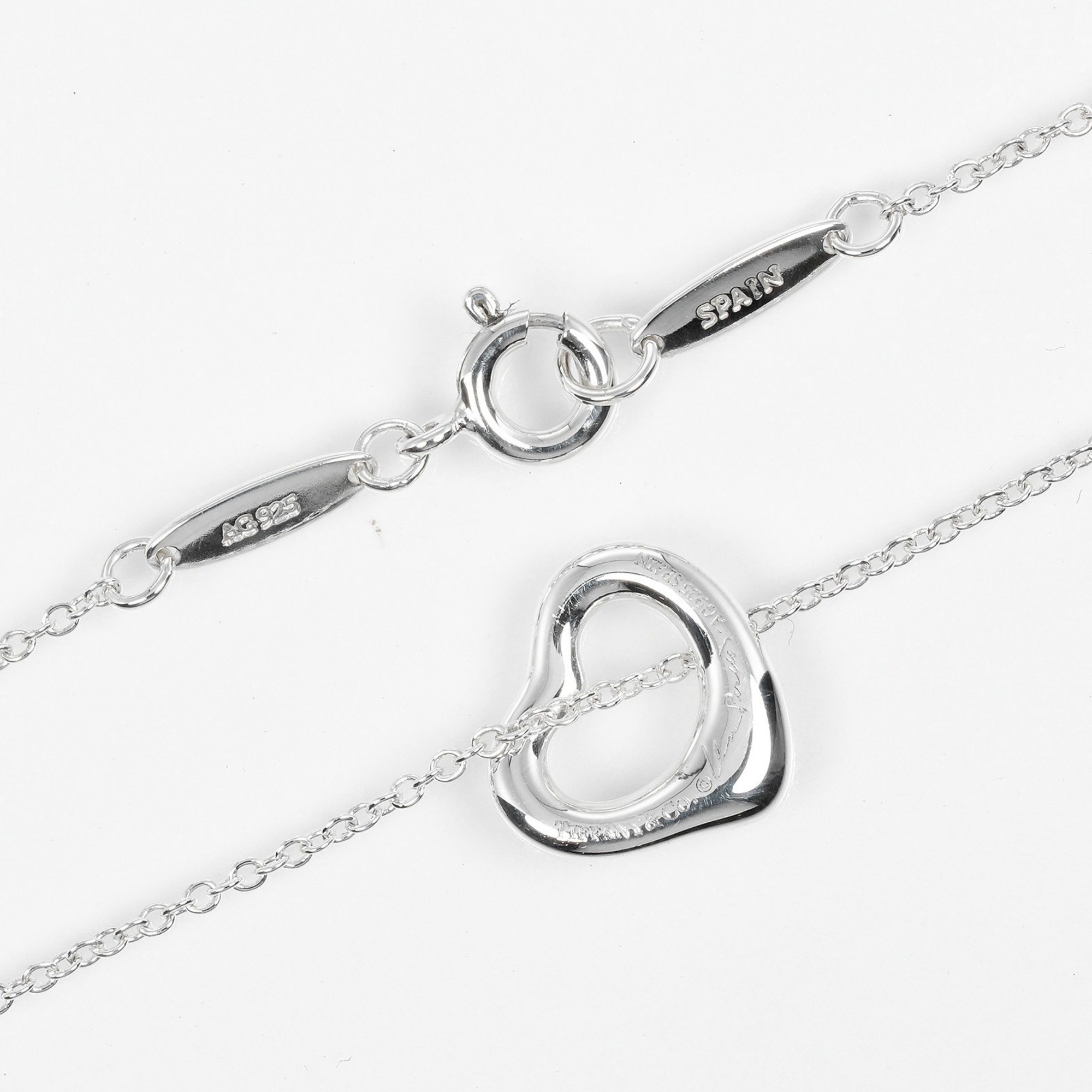 Tiffany TIFFANY&Co. Heart Necklace 11mm Model Silver 925 Approx. 2g