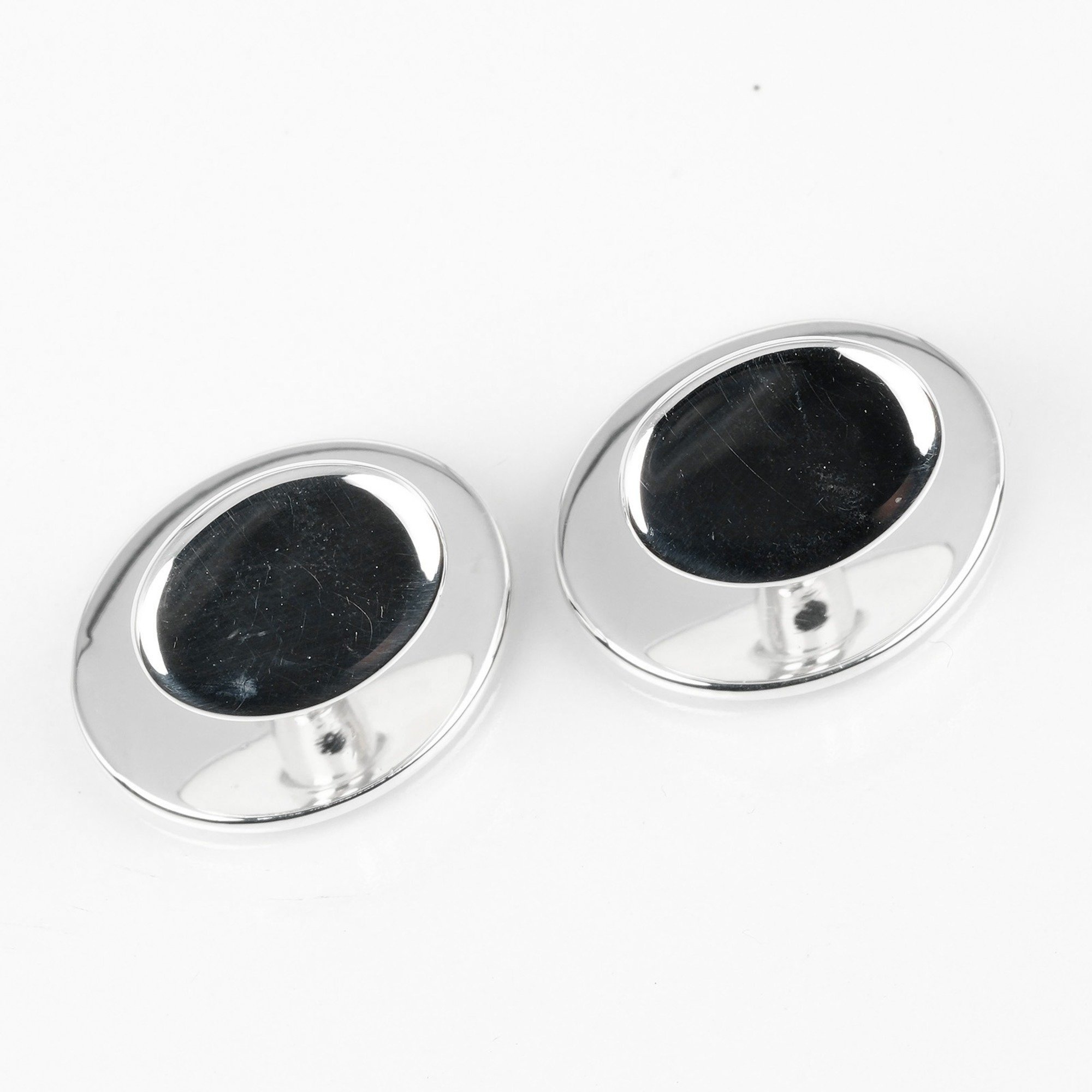 Tiffany & Co. Return to Oval Tag Cufflinks Silver 925