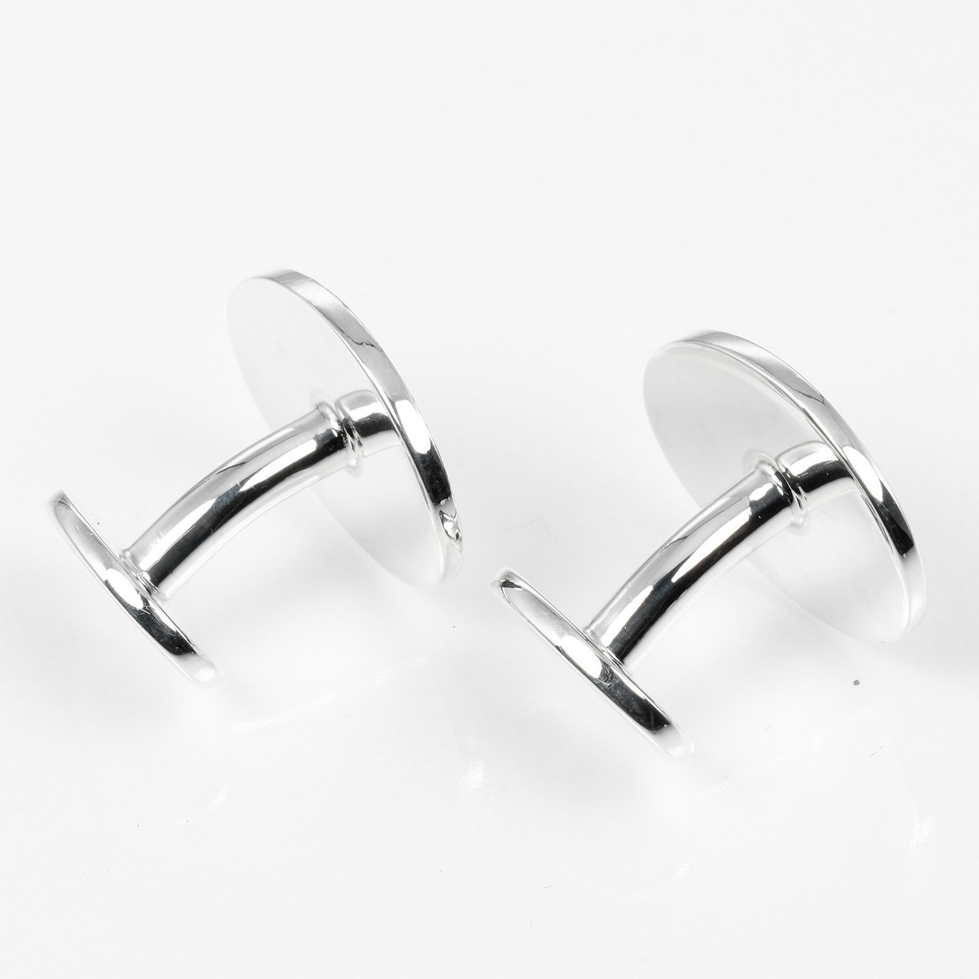 Tiffany & Co. Return to Oval Tag Cufflinks Silver 925