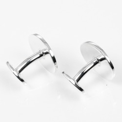 Tiffany & Co. Return to Oval Tag Cufflinks Silver 925