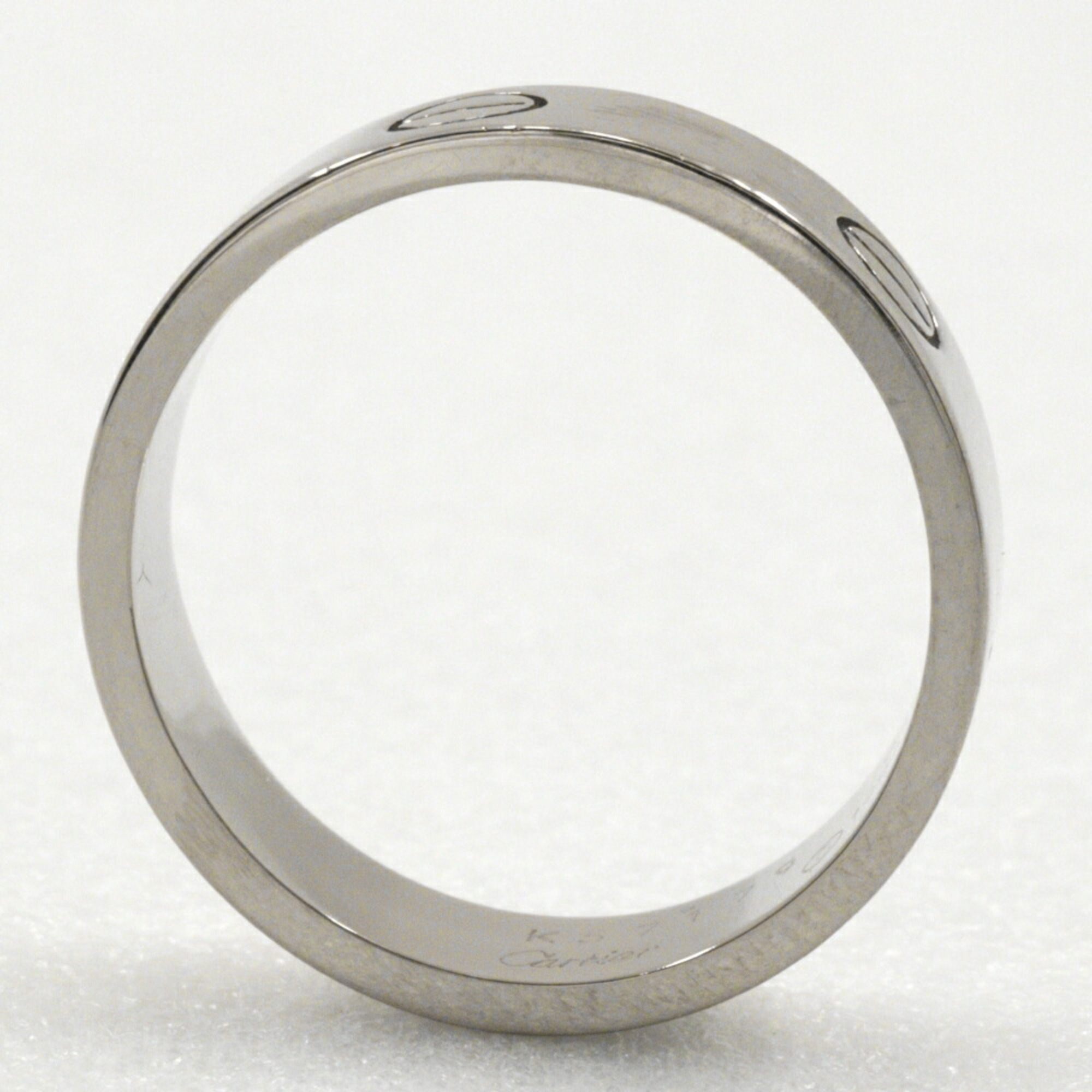 Cartier Love Ring Size 19.5 K18 White Gold Approx. 9.0g Men's