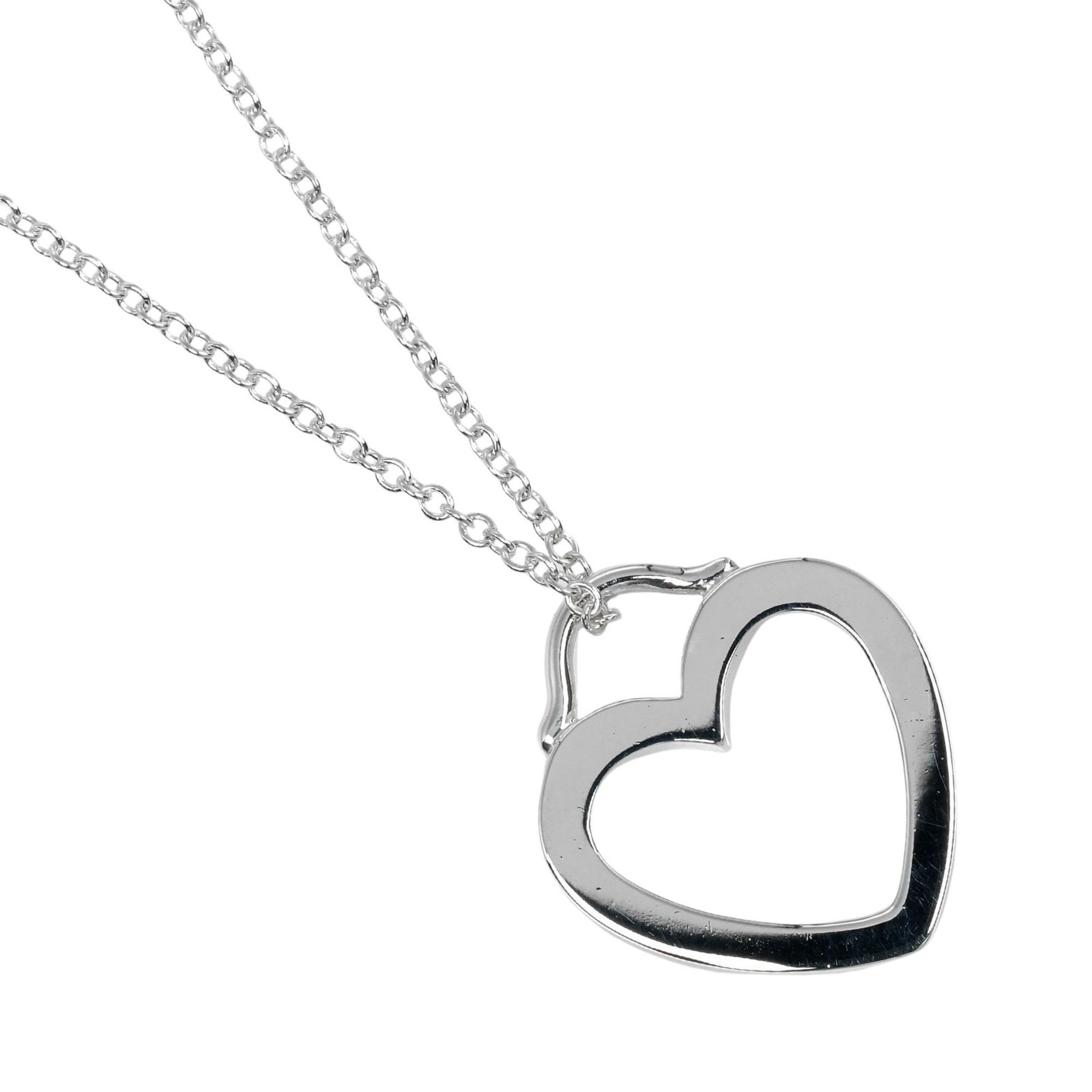 Tiffany TIFFANY&Co. Sentimental Heart Necklace Silver 925 Approx. 2.4g