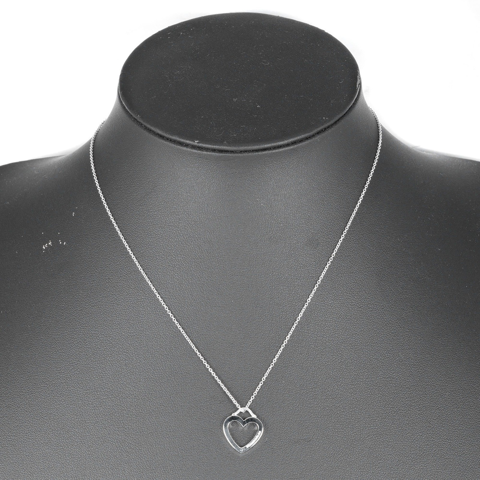 Tiffany TIFFANY&Co. Sentimental Heart Necklace Silver 925 Approx. 2.4g