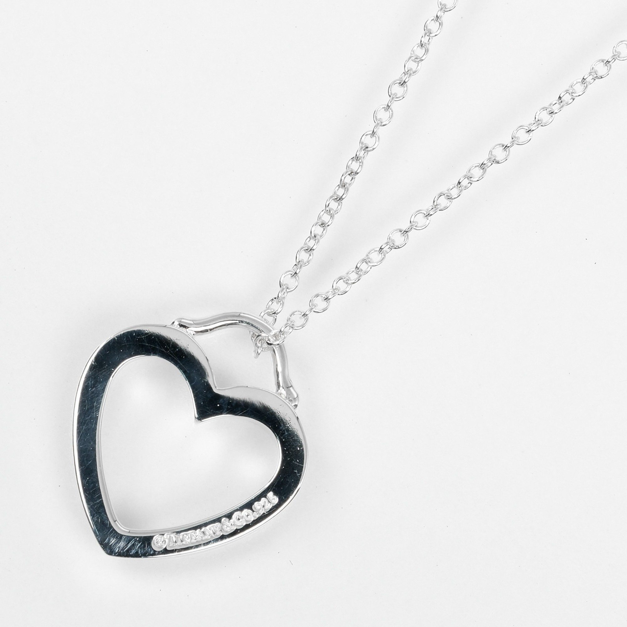 Tiffany TIFFANY&Co. Sentimental Heart Necklace Silver 925 Approx. 2.4g