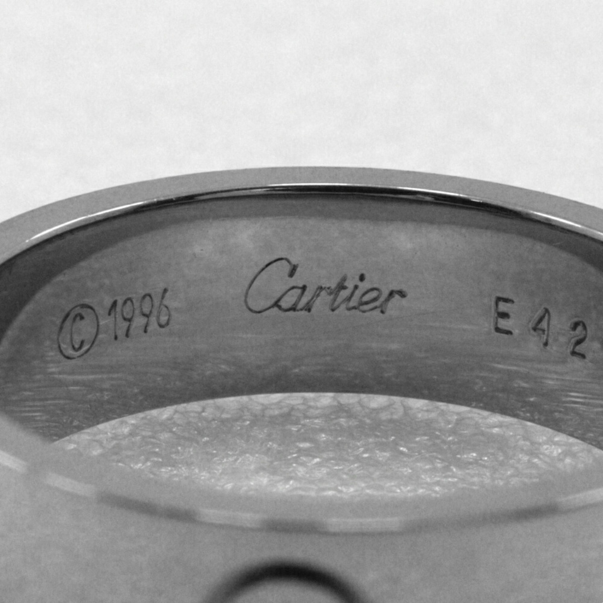 Cartier Love Ring Size 16 K18 White Gold Approx. 8.8g Unisex