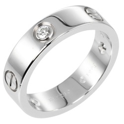 Cartier Love size 18.5 ring, K18WG white gold, 3P diamond, approx. 10g