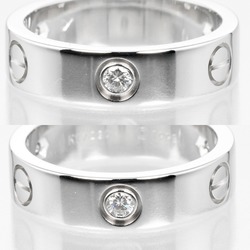 Cartier Love size 18.5 ring, K18WG white gold, 3P diamond, approx. 10g