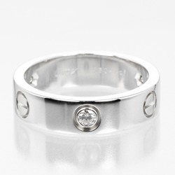 Cartier Love size 18.5 ring, K18WG white gold, 3P diamond, approx. 10g