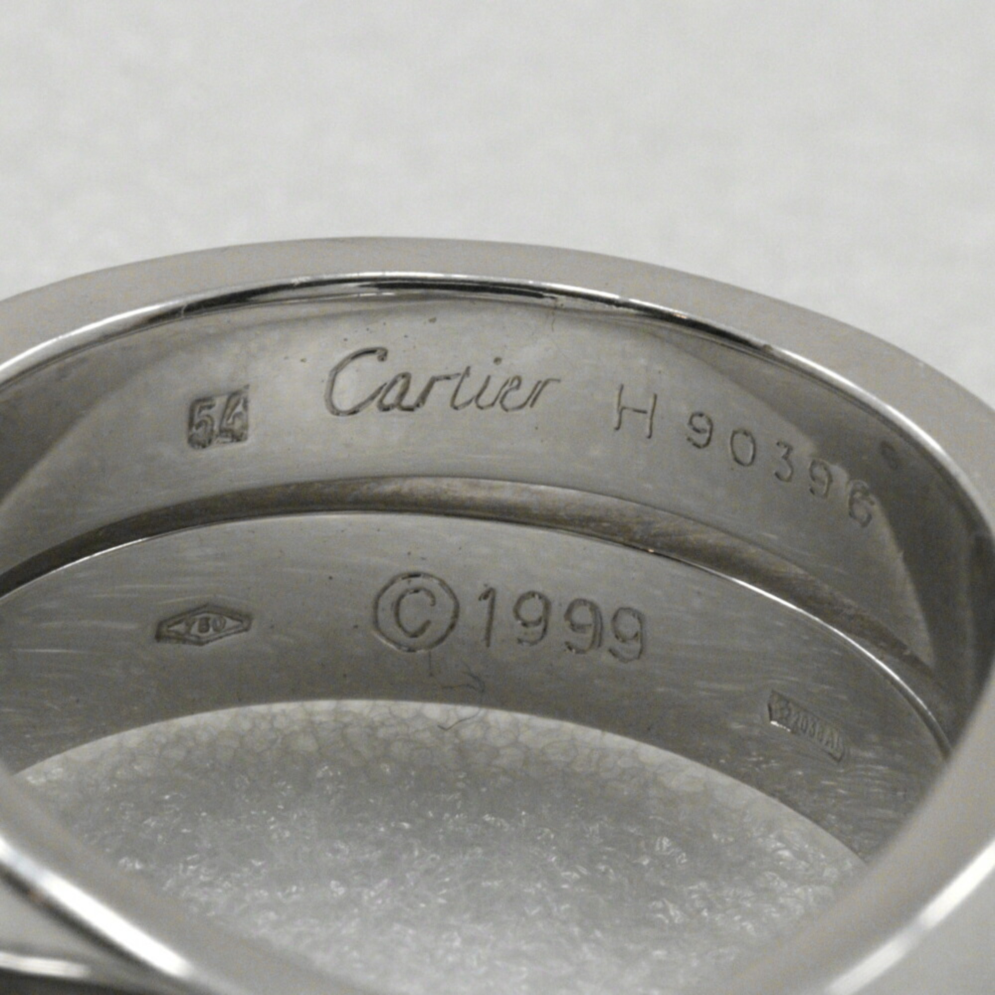 Cartier Paris size 14.5 ring, K18 white gold, approx. 16.0g, Paris, ladies