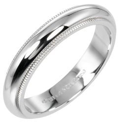 Tiffany & Co. Together Milgrain Ring Size 13.5 4mm Model Pt950 Platinum Approx. 8.1g