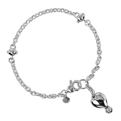 Tiffany TIFFANY&Co. Heart Bracelet Silver 925 Approx. 11.9g