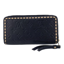 LOUIS VUITTON M64805 Zippy Wallet Round Monogram Empreinte Long Black Women's