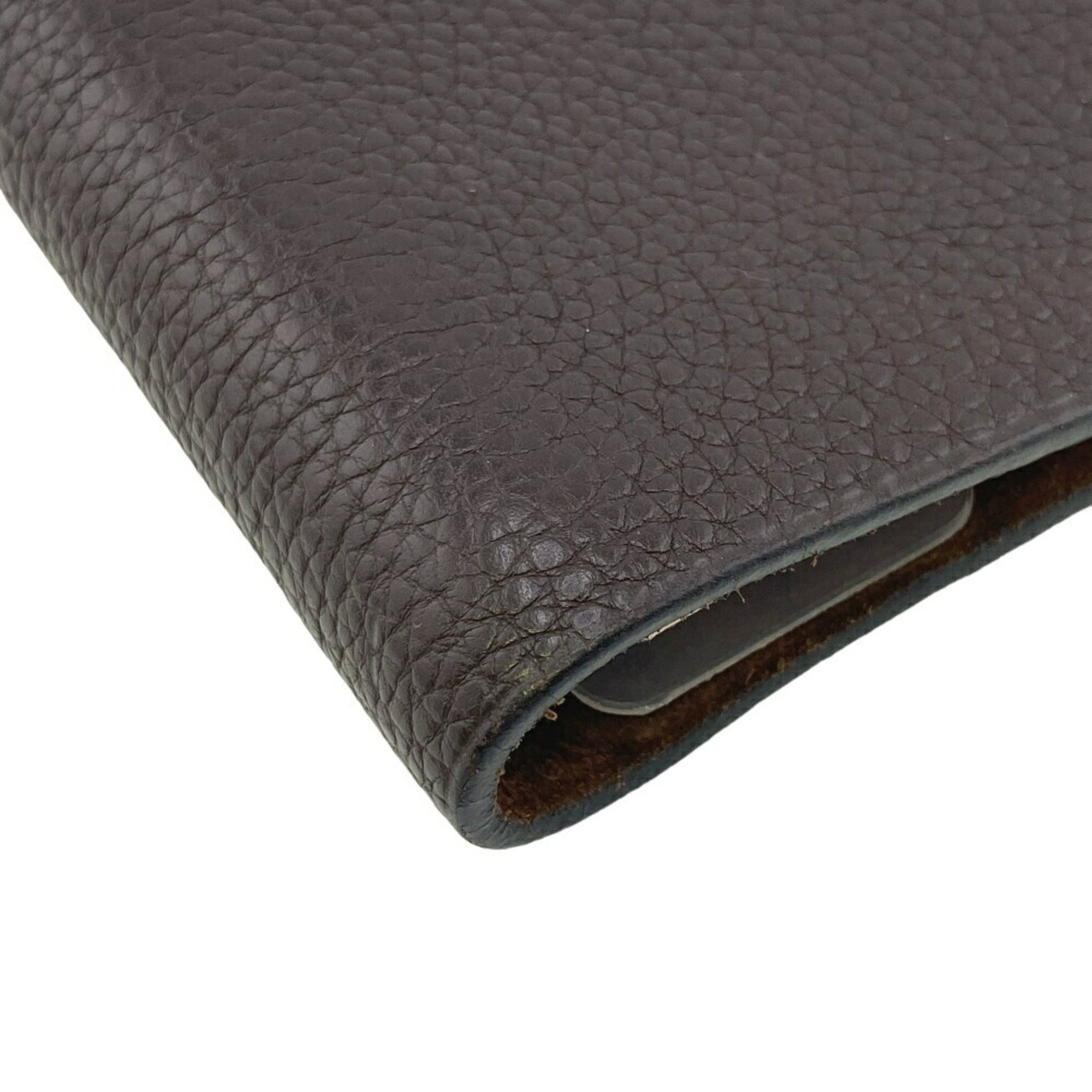 HERMES Ulysse Notebook Cover Brown Women's