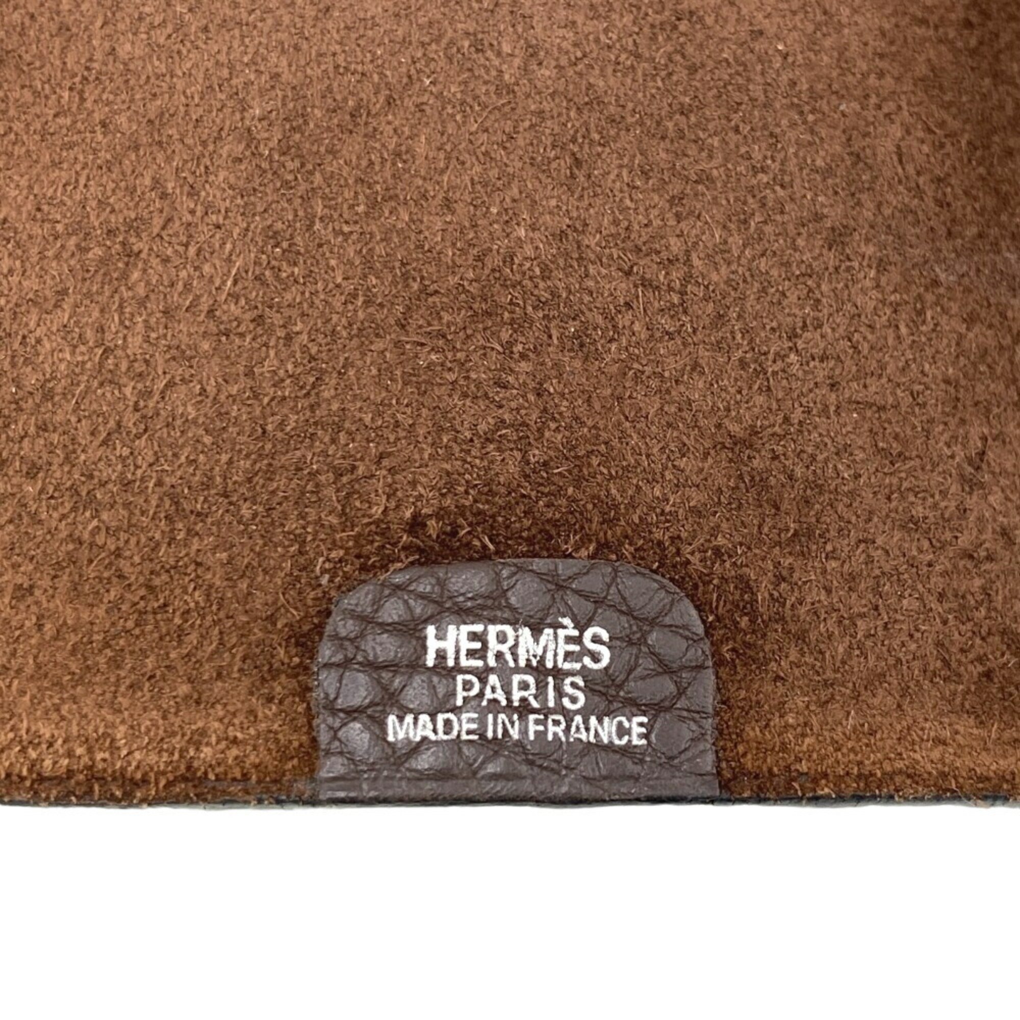 HERMES Ulysse Notebook Cover Brown Women's