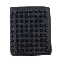 Christian Louboutin Studded Bi-fold Wallet Black Women's