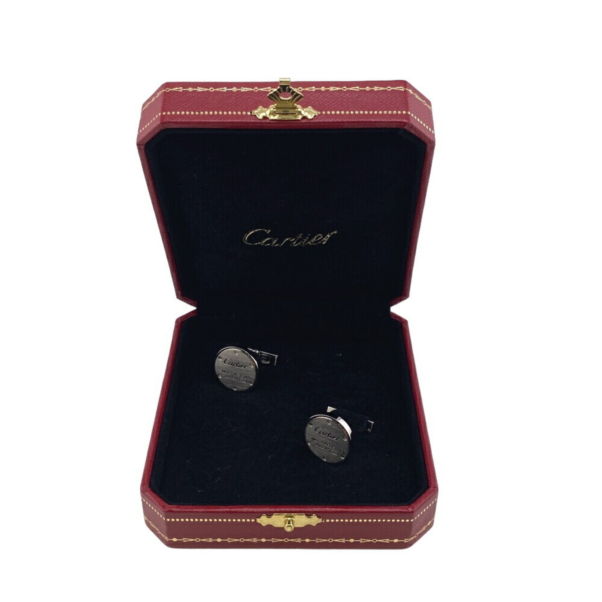 CARTIER 20.0g 925 Cufflinks Silver Men's