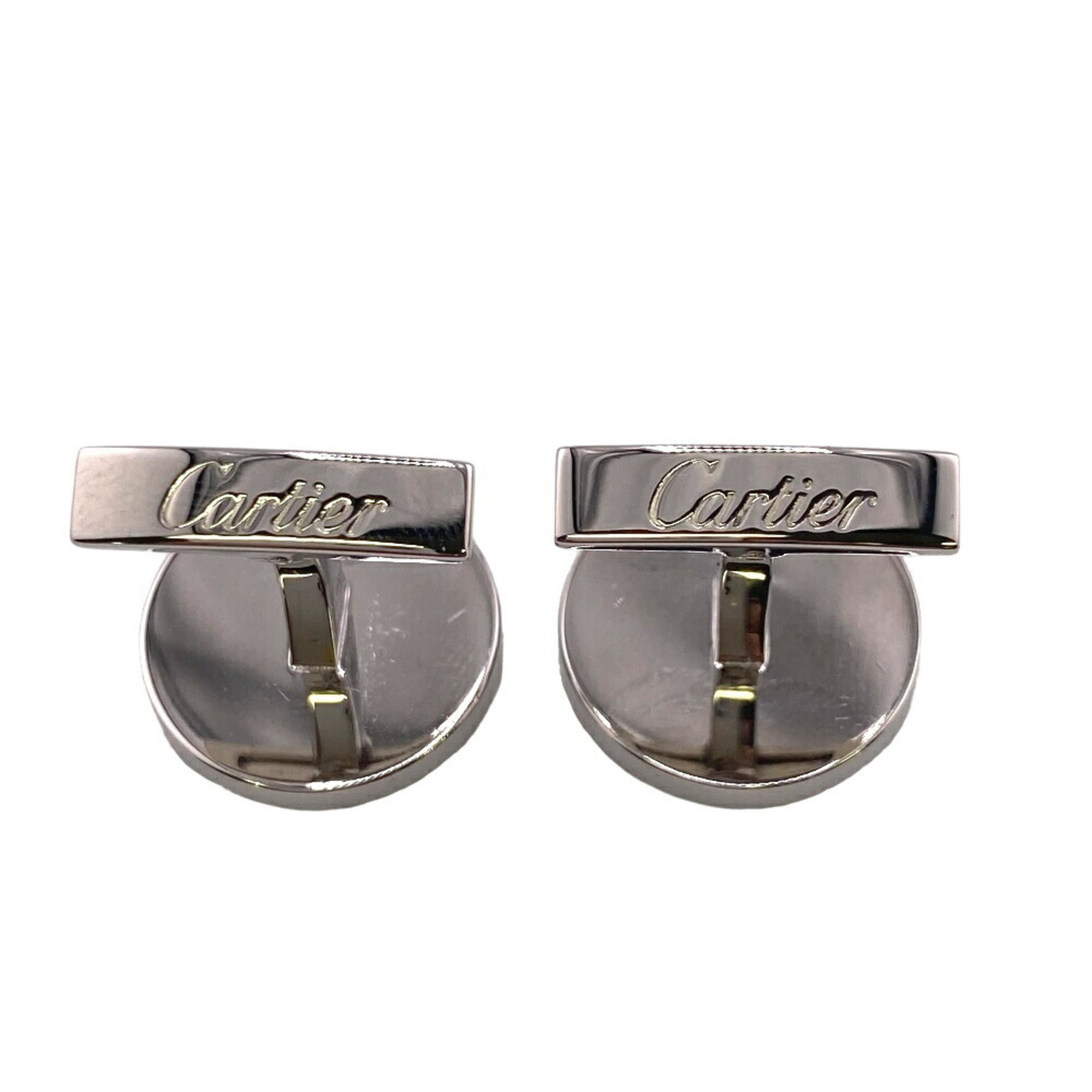 CARTIER 20.0g 925 Cufflinks Silver Men's