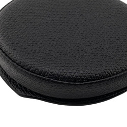 Valextra SGSR0089028L99CP99 Horseshoe Coin Purse, Black, Unisex