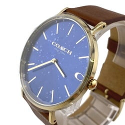 COACH 14602473 CHARLES Wristwatch Blue Unisex