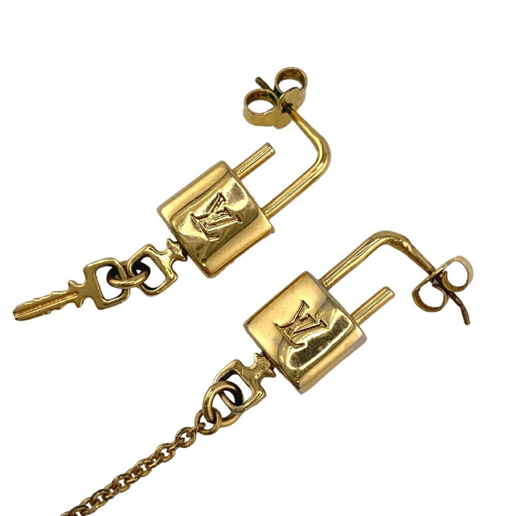 LOUIS VUITTON M00573 LV Rocky Ear Cuff Earrings Gold Women's