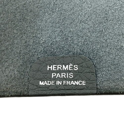 HERMES Ulysse Notebook Cover, Grey, Women's