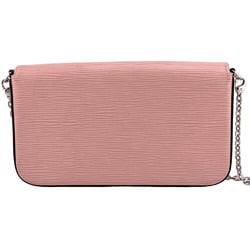 LOUIS VUITTON M62467 Pochette Felicie Chain Wallet Epi Long Pink Women's