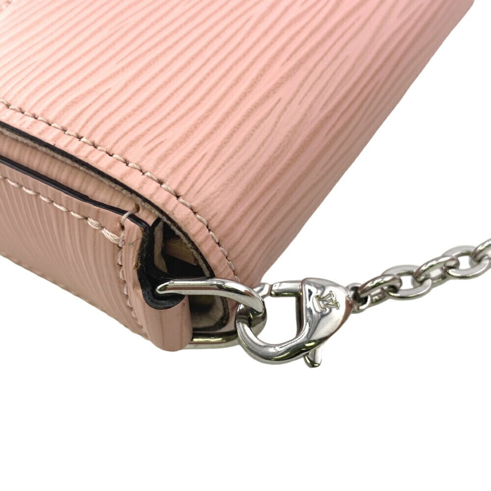 LOUIS VUITTON M62467 Pochette Felicie Chain Wallet Epi Long Pink Women's