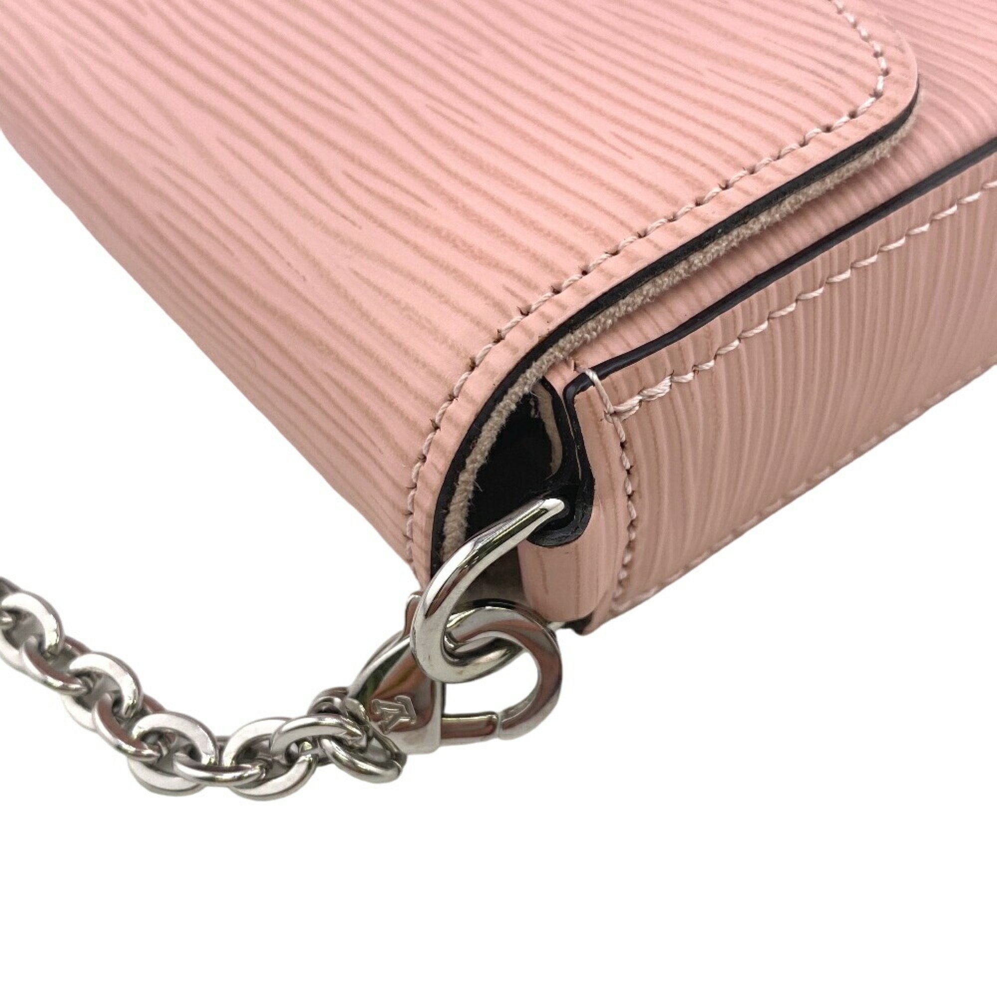 LOUIS VUITTON M62467 Pochette Felicie Chain Wallet Epi Long Pink Women's