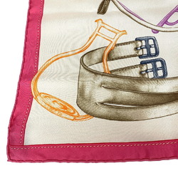 HERMES Hermes Carre 90 PROJETS CARRES Planning Power Scarf Muffler Pink Unisex