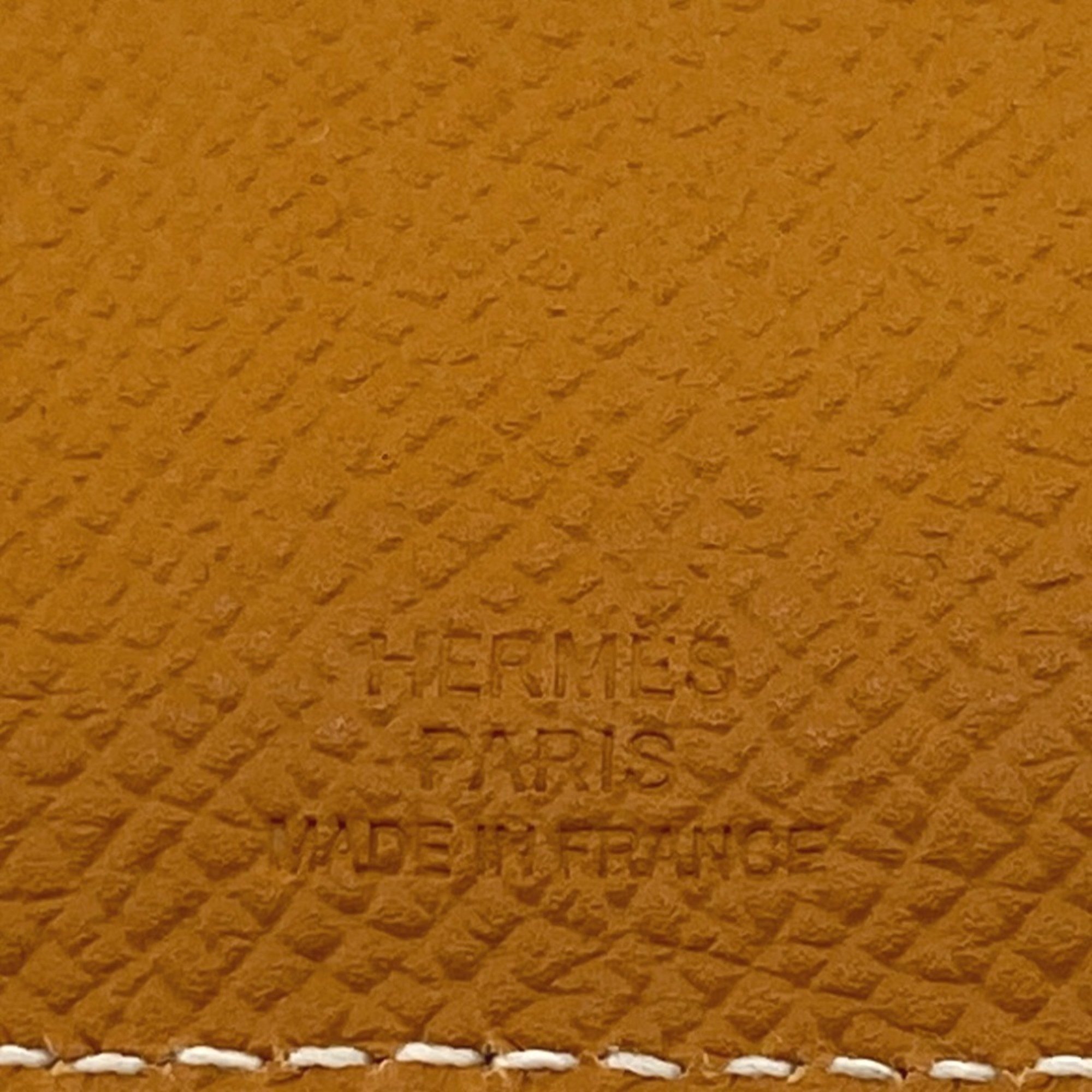 HERMES Tarmac PM 2016 Passport Case Brown Unisex