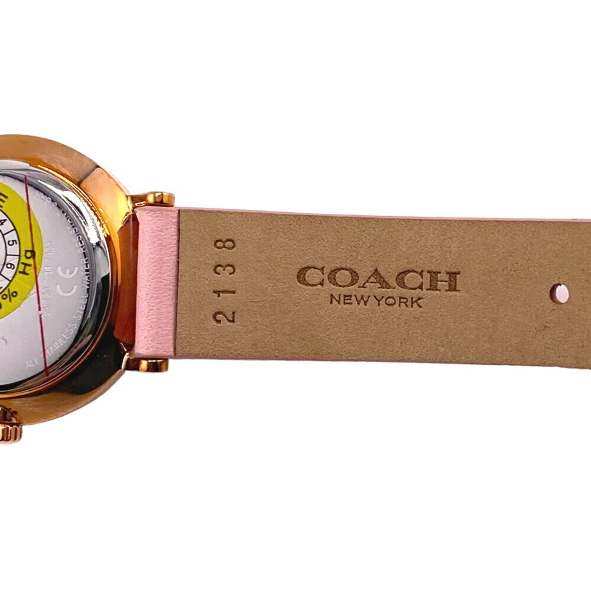 COACH 14503628 Pink Pearl Watch, Pink, Women's