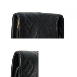 Louis Vuitton LOUIS VUITTON Key Case Multicle 6 LV Flower Black 6-fold Bi-fold Monogram Empreinte Noir M64421