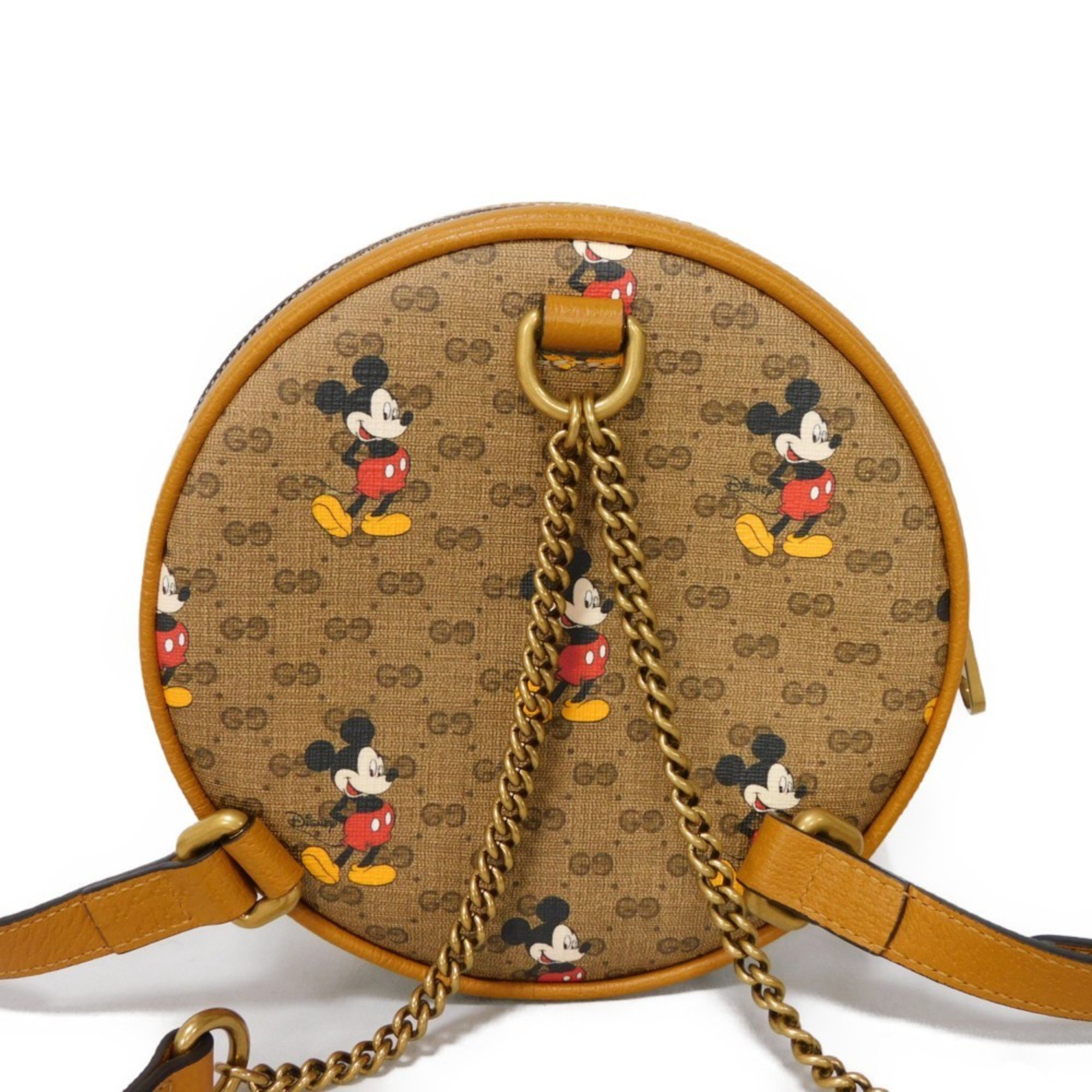 GUCCI Backpack Mickey Mouse Daypack Disney GG Supreme 603730 HWUBM 8559 Women's Bag