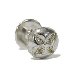 Louis Vuitton LOUIS VUITTON Cufflinks Button de Manchette Motif Monogram Flower Ag925 Silver M30976 Men's