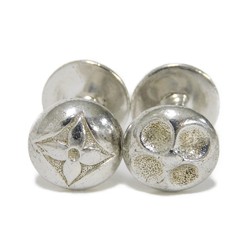 Louis Vuitton LOUIS VUITTON Cufflinks Button de Manchette Motif Monogram Flower Ag925 Silver M30976 Men's