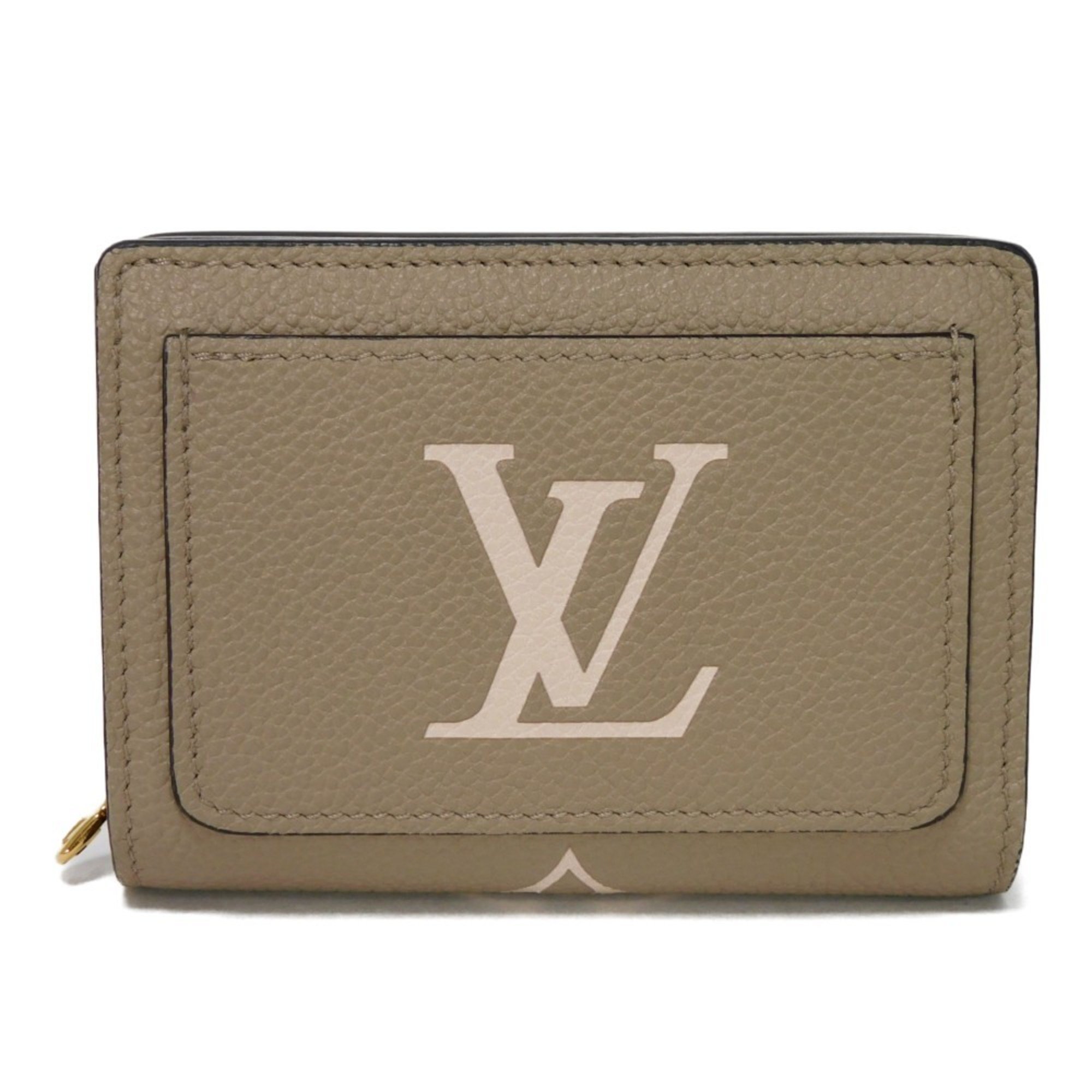 Louis Vuitton LOUIS VUITTON Bi-fold wallet Portefeuille K Current Tourterelle Crème Bicolor RFID Monogram Empreinte M82370 Men's Women's