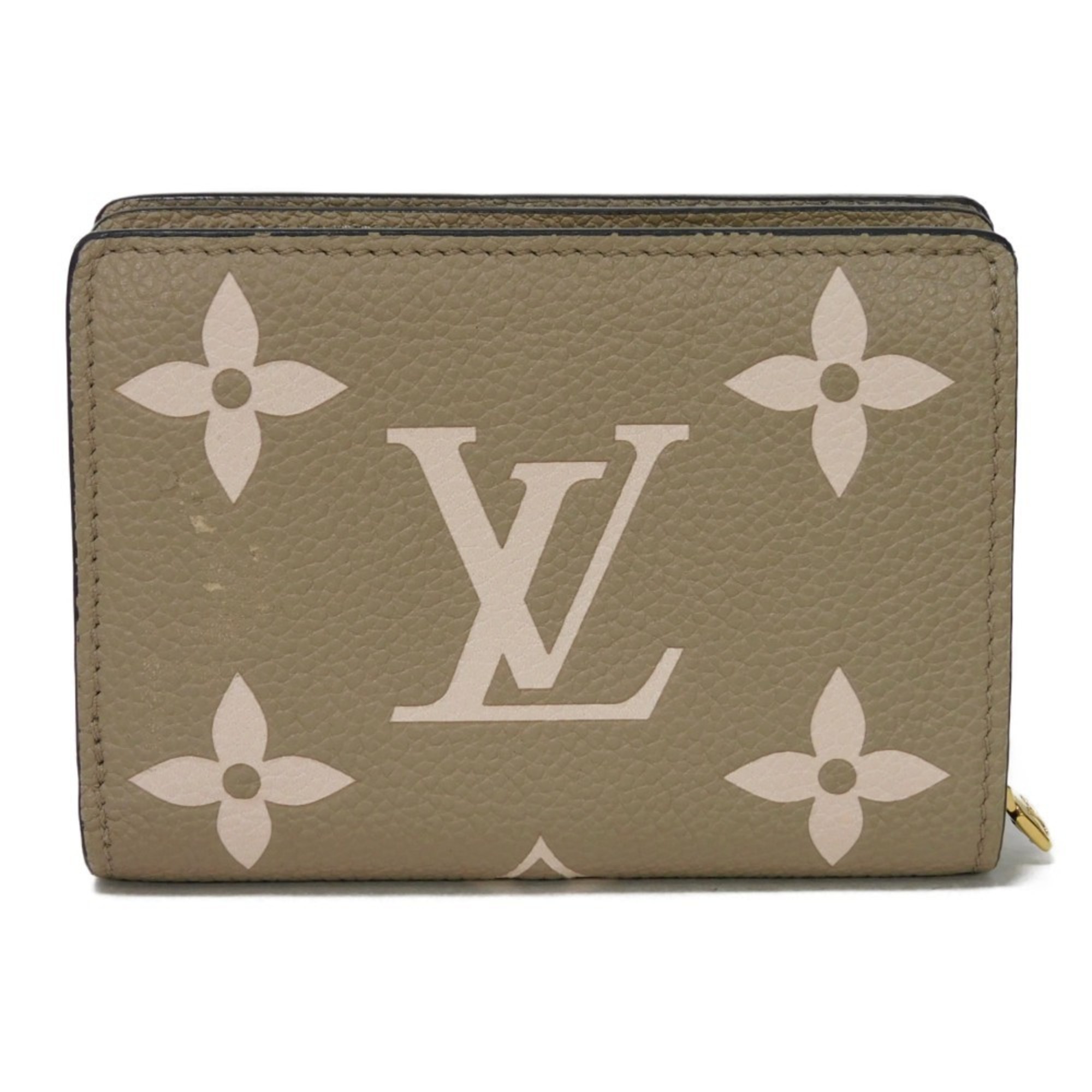 Louis Vuitton LOUIS VUITTON Bi-fold wallet Portefeuille K Current Tourterelle Crème Bicolor RFID Monogram Empreinte M82370 Men's Women's