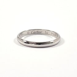 CARTIER 1895 Wedding Ring CRB4012554 Ring, Pt950 Platinum, 13, Silver, Women's