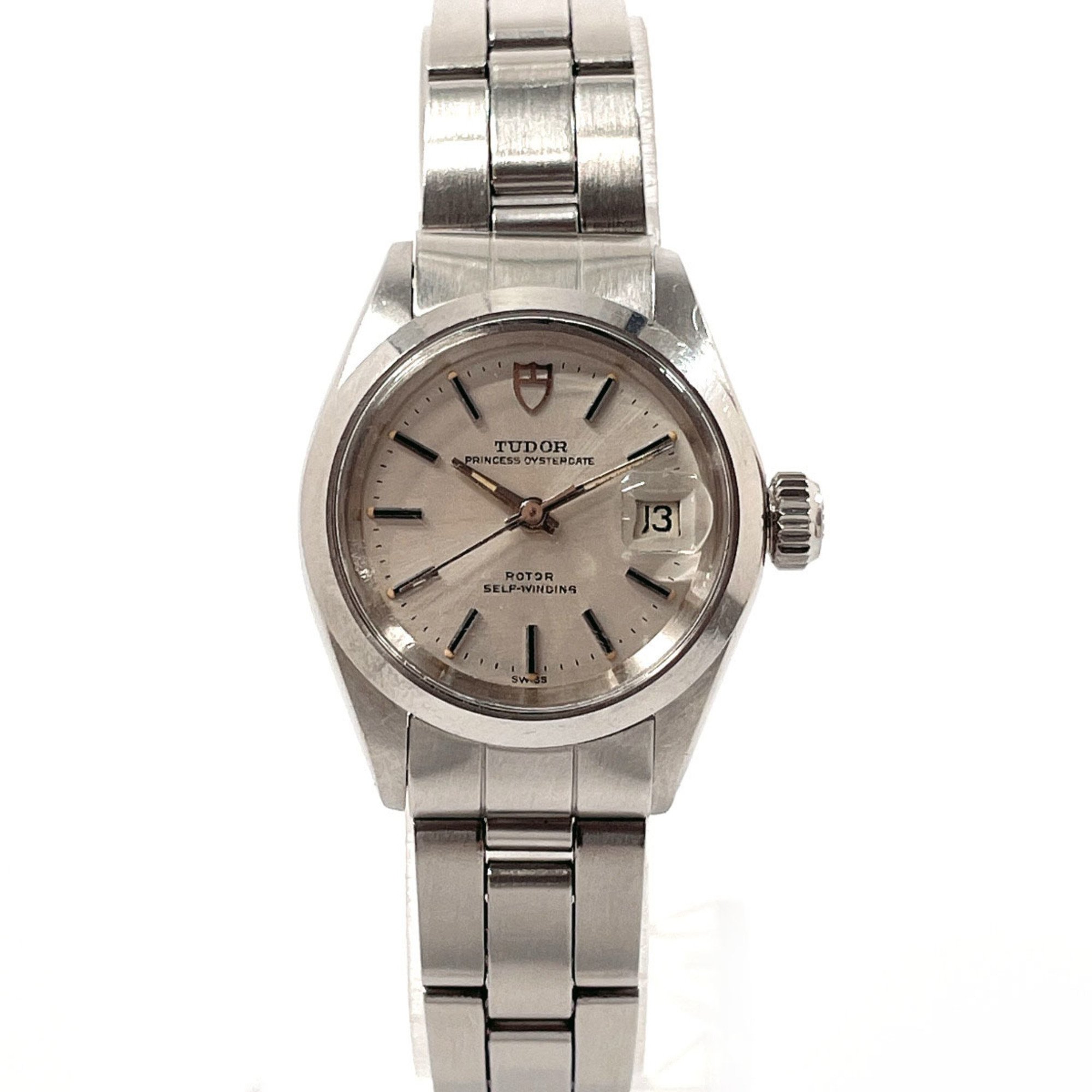 TUDOR Princess Oyster Date 7616/0 Watch Stainless Steel/Stainless Steel Silver Automatic Dial Unisex