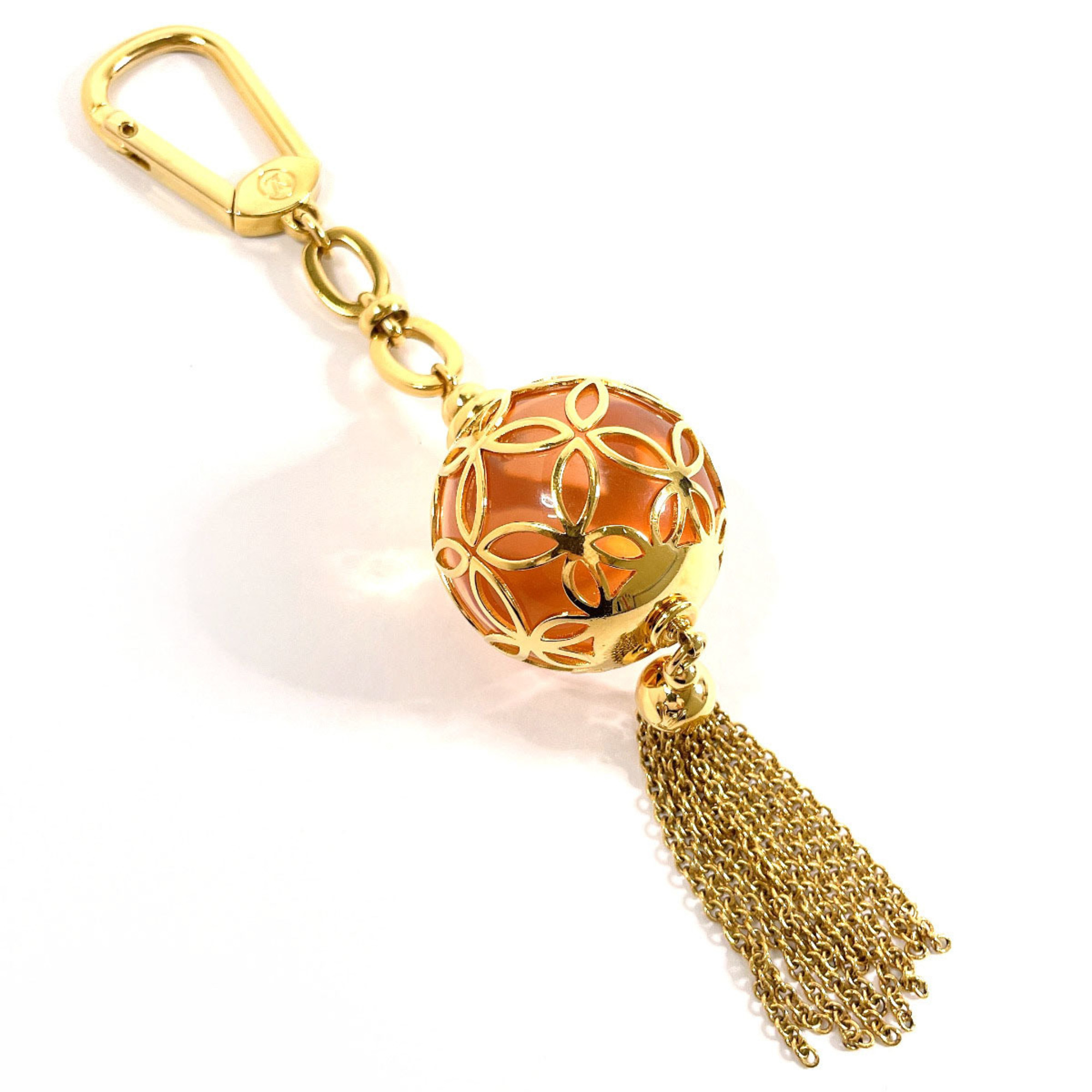 LOUIS VUITTON Louis Vuitton Porte Cle Ice Ball Bag Charm M66779 Keychain GP/Resin Gold Unisex