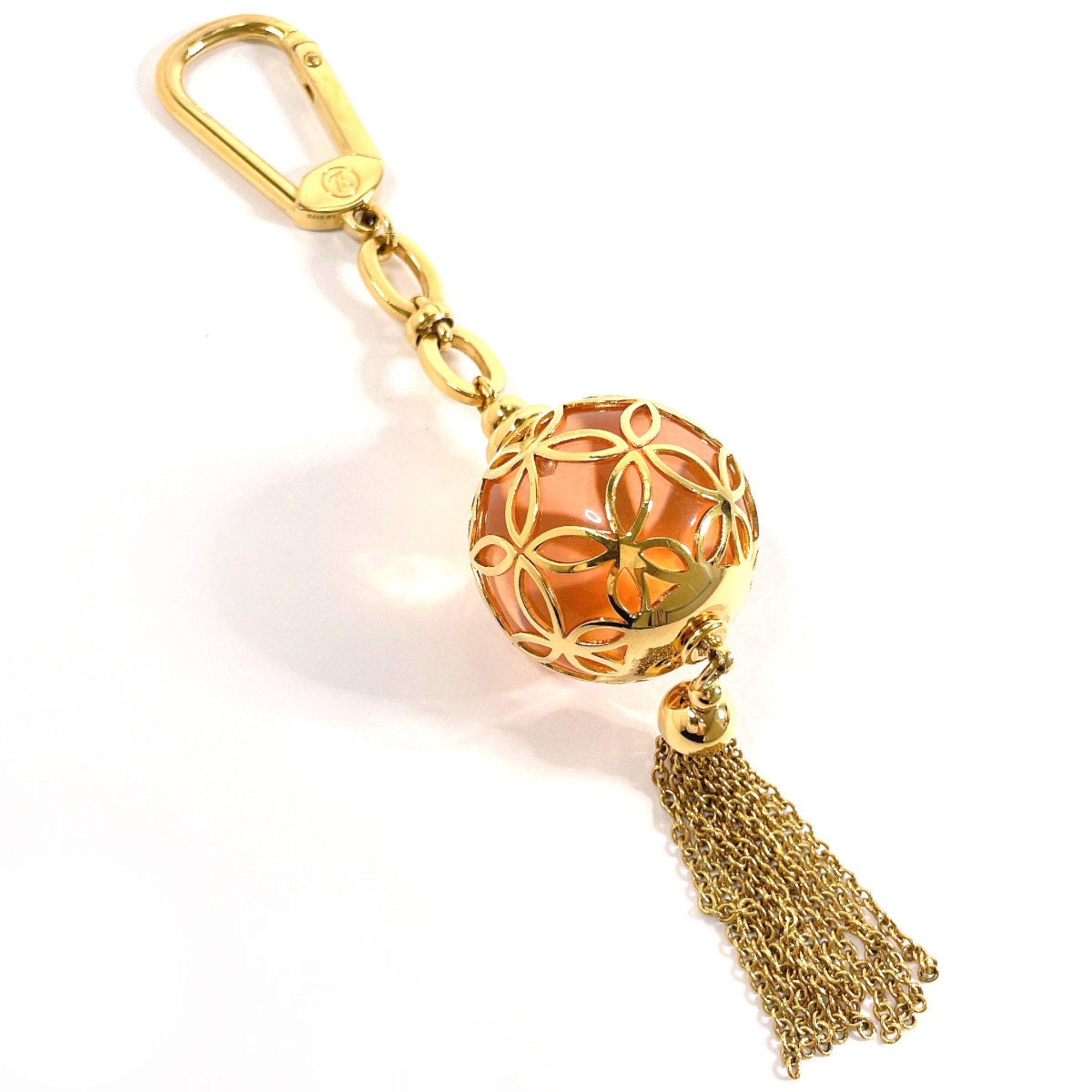 LOUIS VUITTON Louis Vuitton Porte Cle Ice Ball Bag Charm M66779 Keychain GP/Resin Gold Unisex