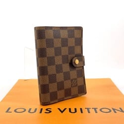 LOUIS VUITTON Louis Vuitton Agenda PM R20700 Diary Cover Damier Brown Unisex